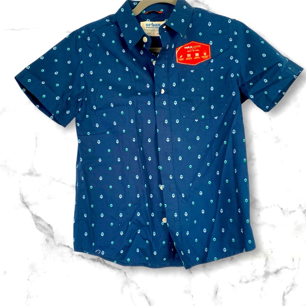 ♦️NWOT Urban Pipeline Maxwear short sleeve shirt boys Sz Large